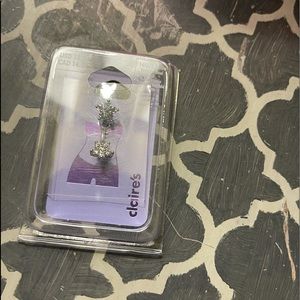 Two Flower Belly Button Ring